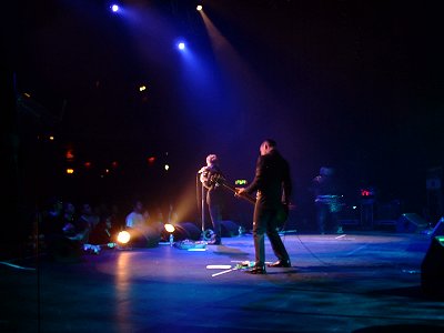 Photo from the side of stage