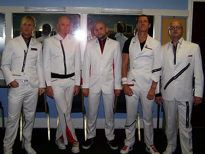 Delirious? in their white suits