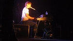 Martin playing the Rhodes Keyboard