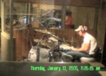 Stew in the drum booth 