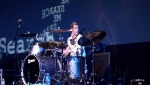 Stew gets busy with the drums